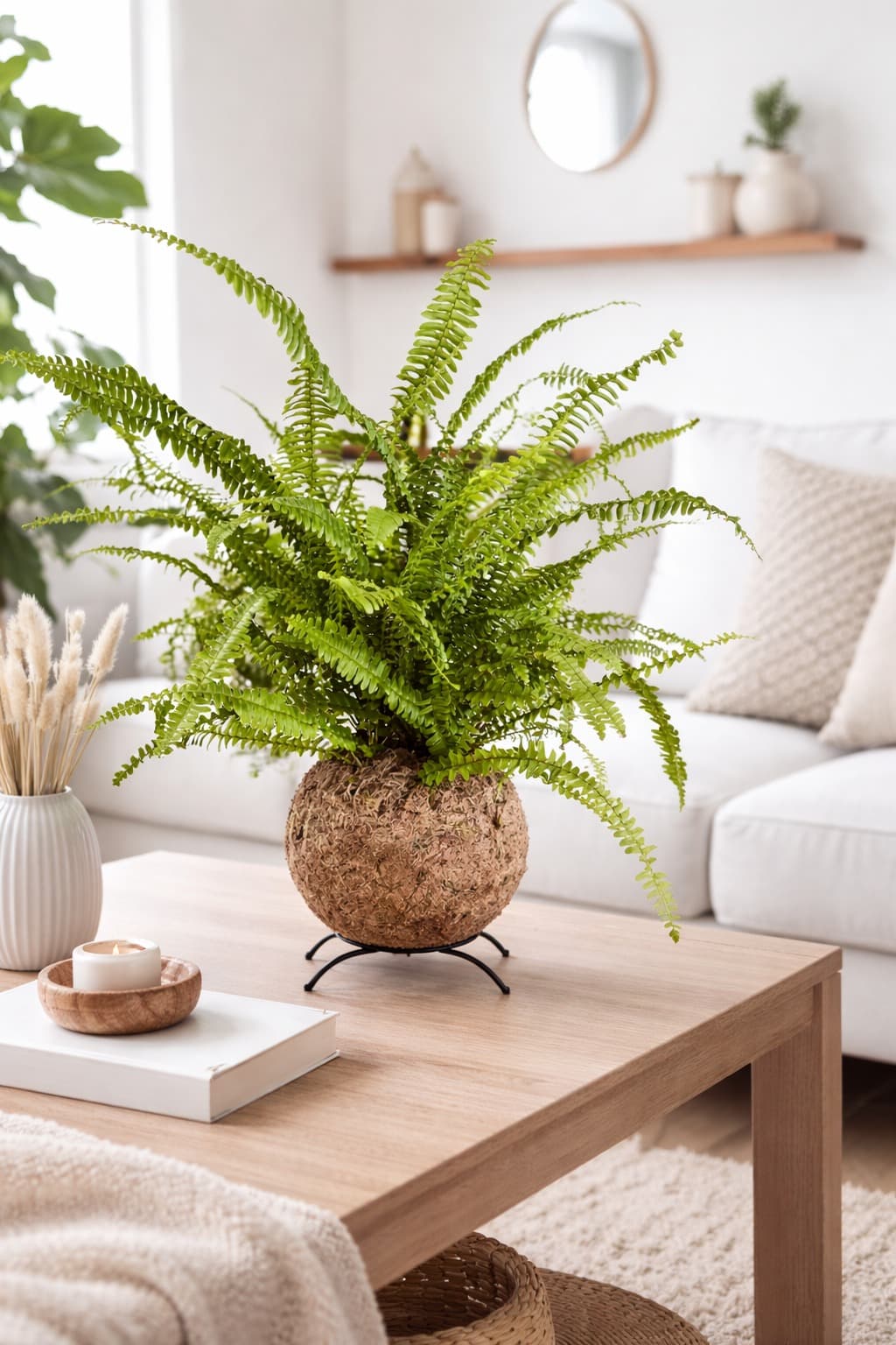 Kokedama Samambaia Americana — kokedama artesanal no Rio de Janeiro / Tijuca